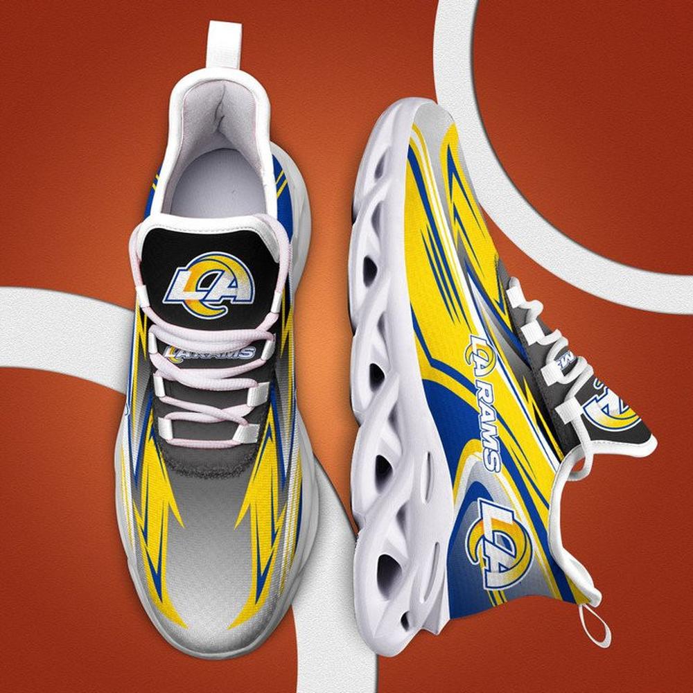 Ideafootwear Los Angeles Rams Max Soul Shoes Sneakers For Men And Women 7