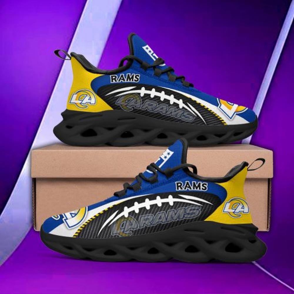 Ideafootwear Los Angeles Rams Max Soul Shoes Sneakers For Men And Women 42