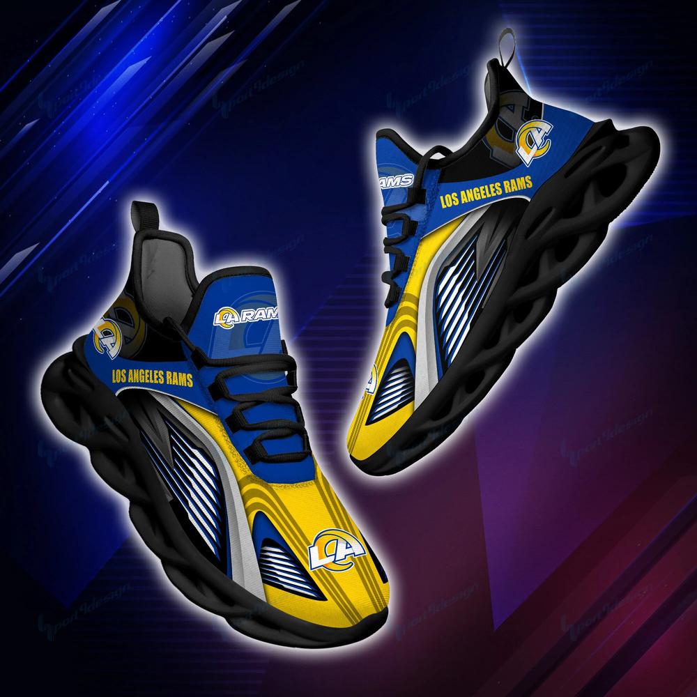 Ideafootwear Los Angeles Rams Max Soul Shoes Sneakers For Men And Women 12