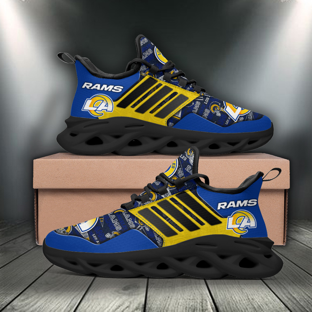 Ideafootwear Los Angeles Rams Max Soul Shoes Sneakers For Men And Women 1