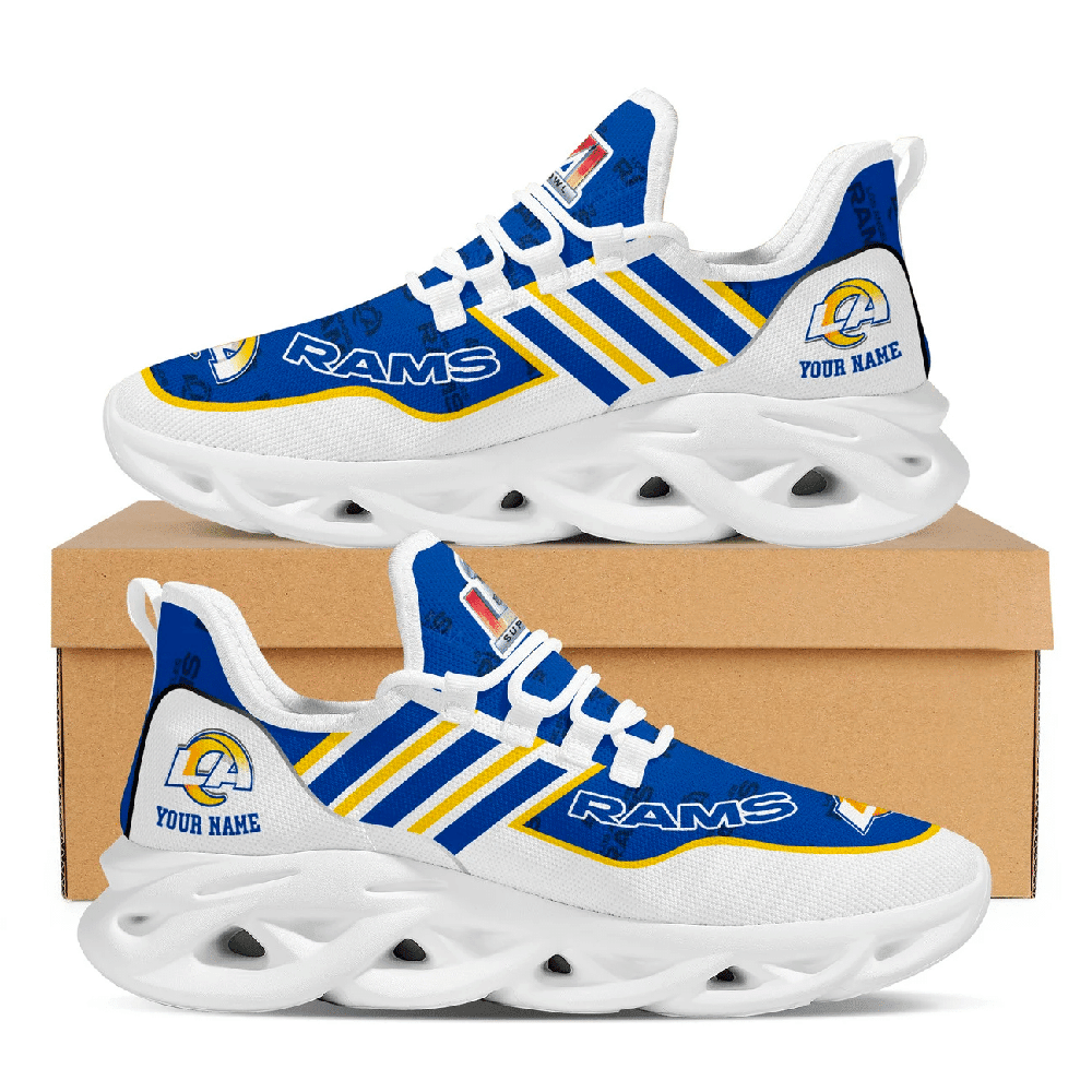 Ideafootwear Los Angeles Rams Max Soul Shoes Sneakers For Men And Women 2