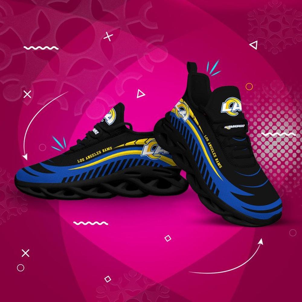 Ideafootwear Los Angeles Rams Max Soul Shoes Sneakers For Men And Women 6