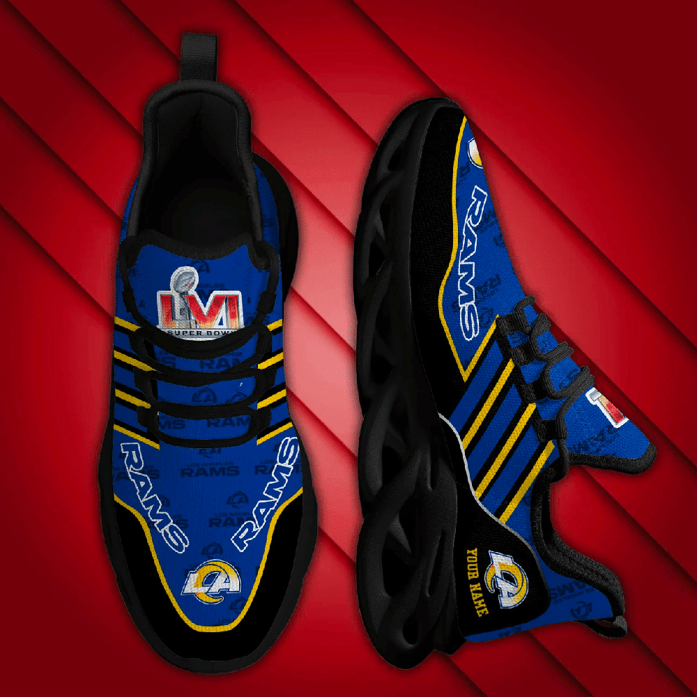 Ideafootwear Los Angeles Rams Max Soul Shoes Sneakers For Men And Women 2