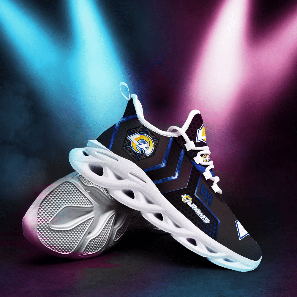 Ideafootwear Los Angeles Rams Max Soul Shoes Sneakers For Men And Women 45