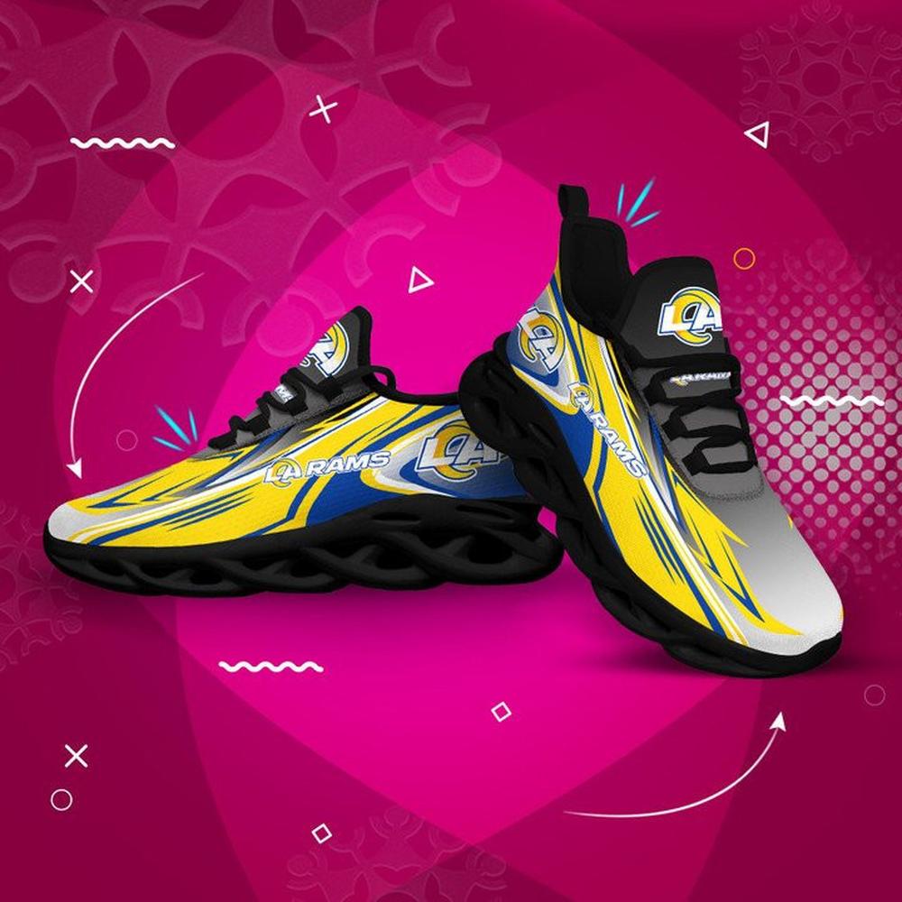 Ideafootwear Los Angeles Rams Max Soul Shoes Sneakers For Men And Women 7