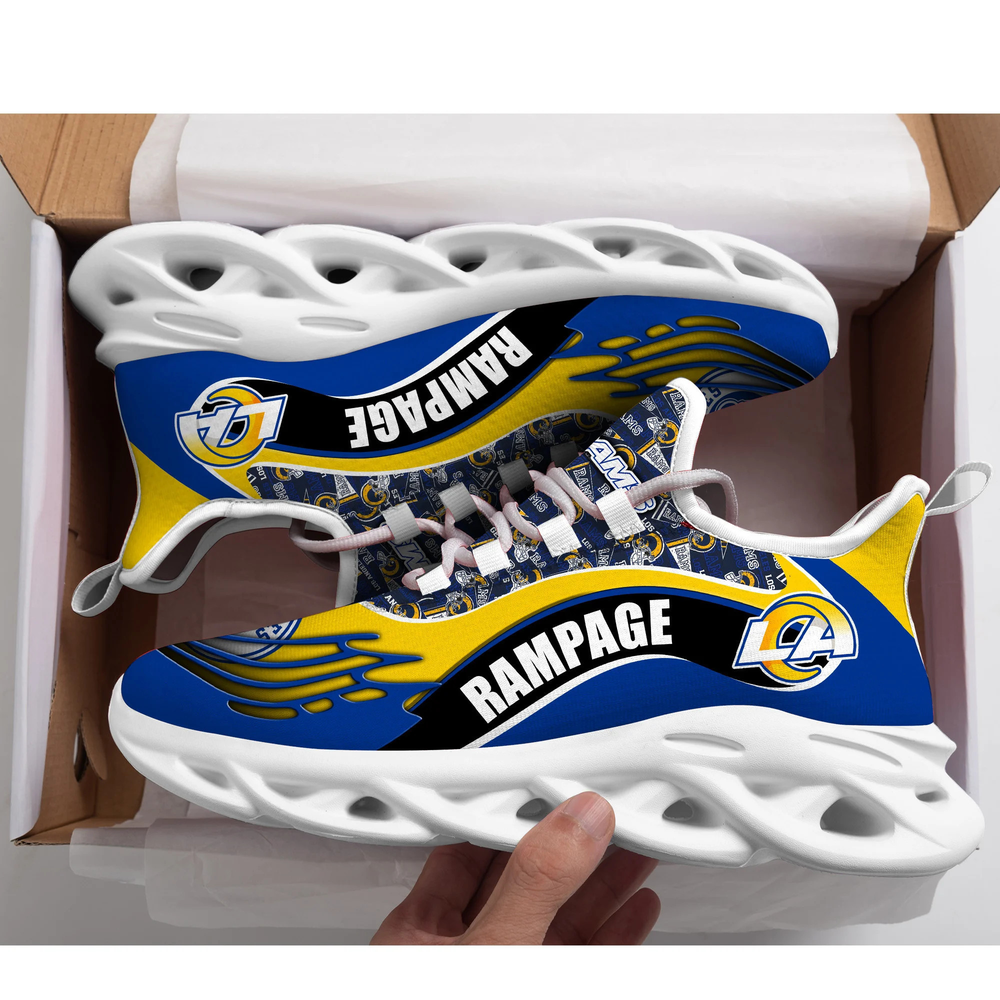Ideafootwear Los Angeles Rams Max Soul Shoes Sneakers For Men And Women 5