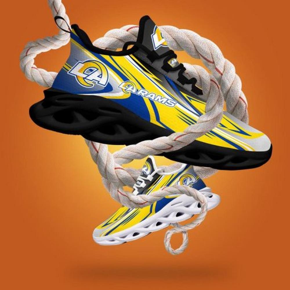 Ideafootwear Los Angeles Rams Max Soul Shoes Sneakers For Men And Women 7