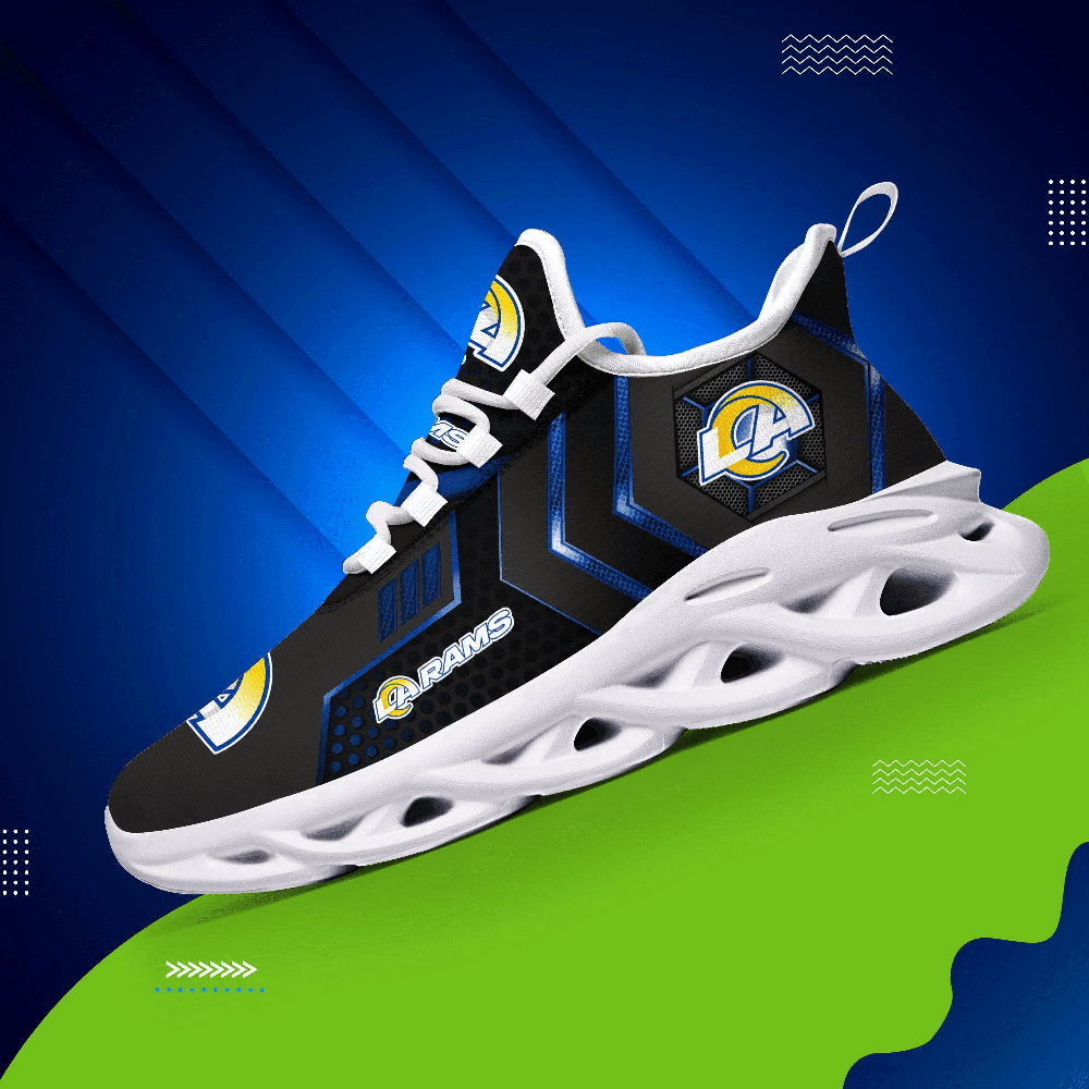 Ideafootwear Los Angeles Rams Max Soul Shoes Sneakers For Men And Women 45