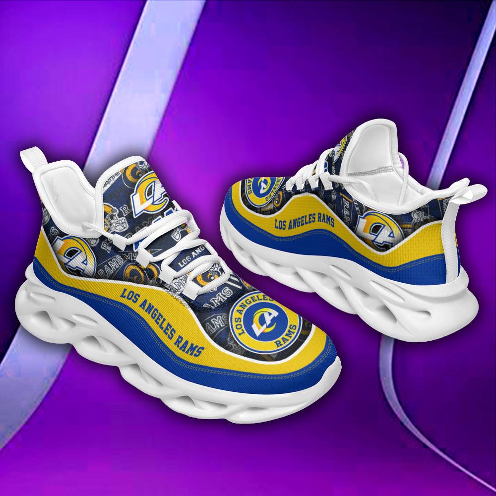 Ideafootwear Los Angeles Rams Max Soul Shoes Sneakers For Men And Women 8
