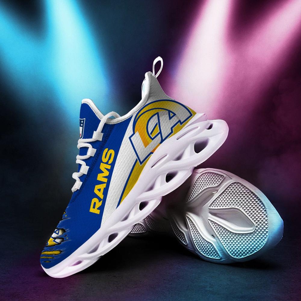 Ideafootwear Los Angeles Rams Max Soul Shoes Sneakers For Men And Women 10
