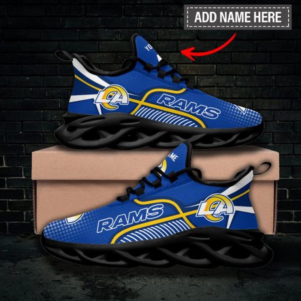 Ideafootwear Los Angeles Rams Max Soul Shoes Sneakers For Men And Women 31