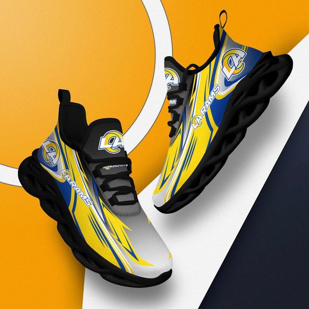Ideafootwear Los Angeles Rams Max Soul Shoes Sneakers For Men And Women 7