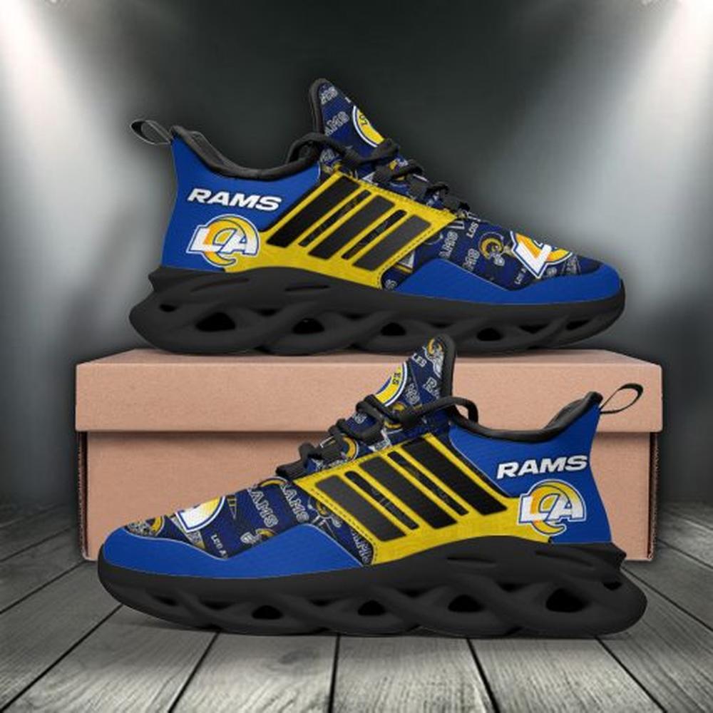Ideafootwear Los Angeles Rams Max Soul Shoes Sneakers For Men And Women 1