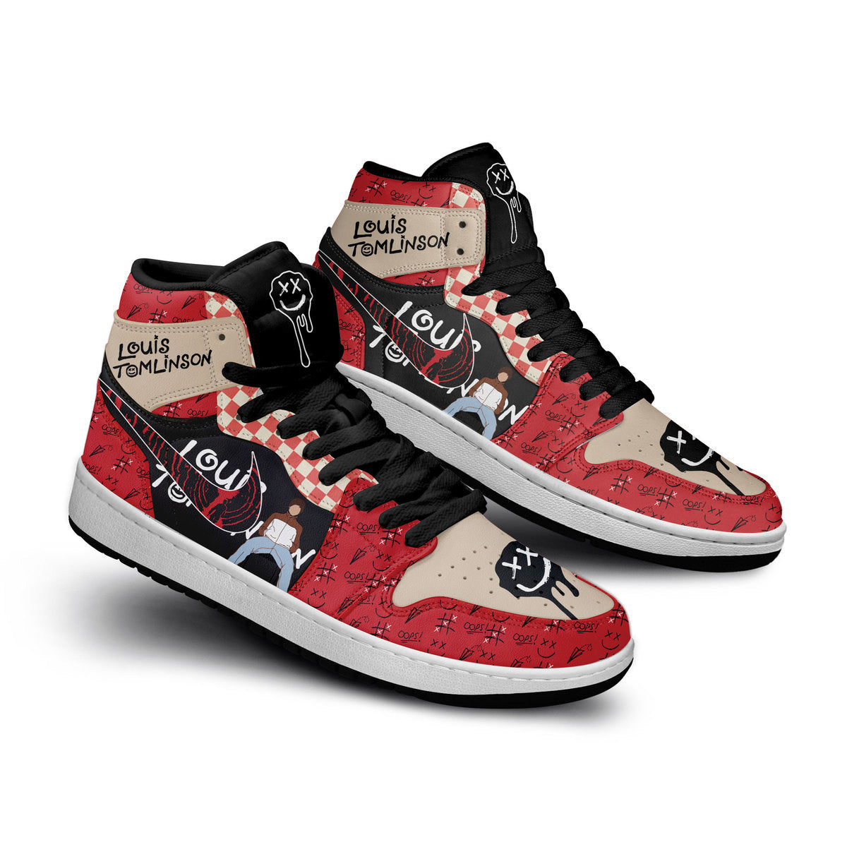 Ideafootwear Louis Tomlinson AJ1 High Sneakers Shoes For Men And Women 1