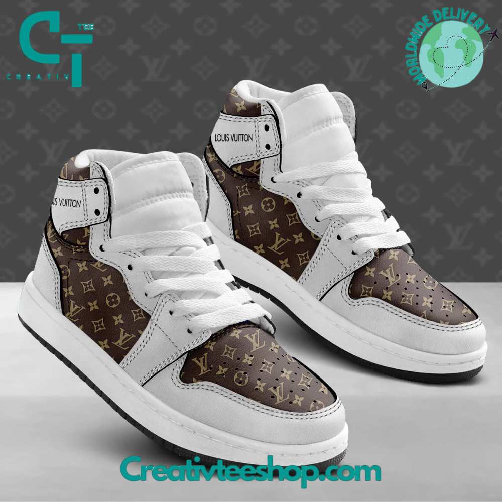 Ideafootwear Louis Vuitton AJ1 High Sneakers Shoes For Men And Women 14