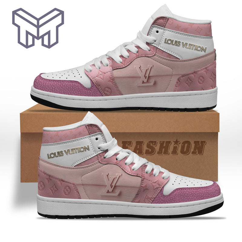 Ideafootwear Louis Vuitton AJ1 High Sneakers Shoes For Men And Women 3
