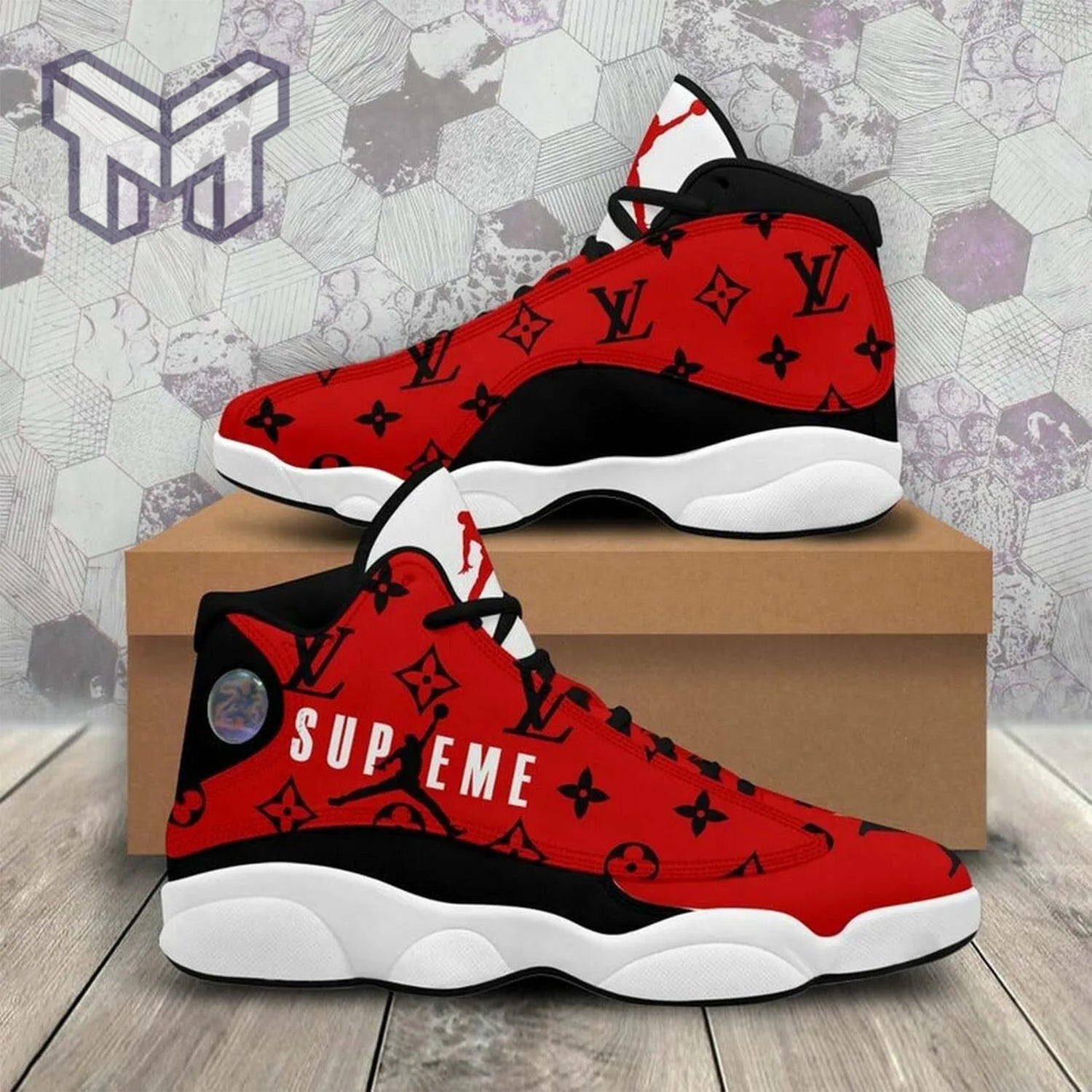 Ideafootwear Louis Vuitton AJ13 Sneakers Shoes For Men And Women 15