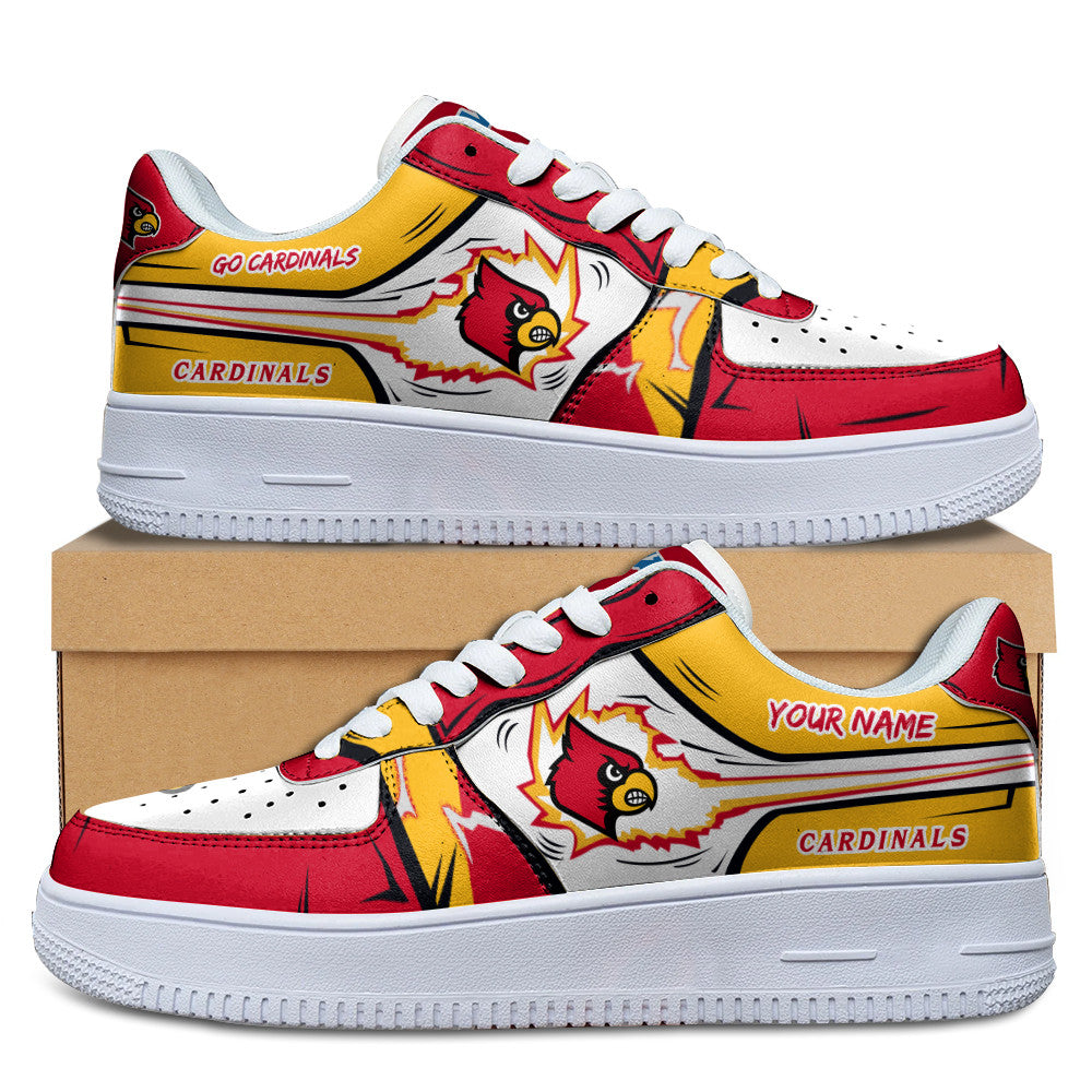 Ideafootwear Louisville Cardinals Air Low-Top Sneakers Shoes For Men And Women 2