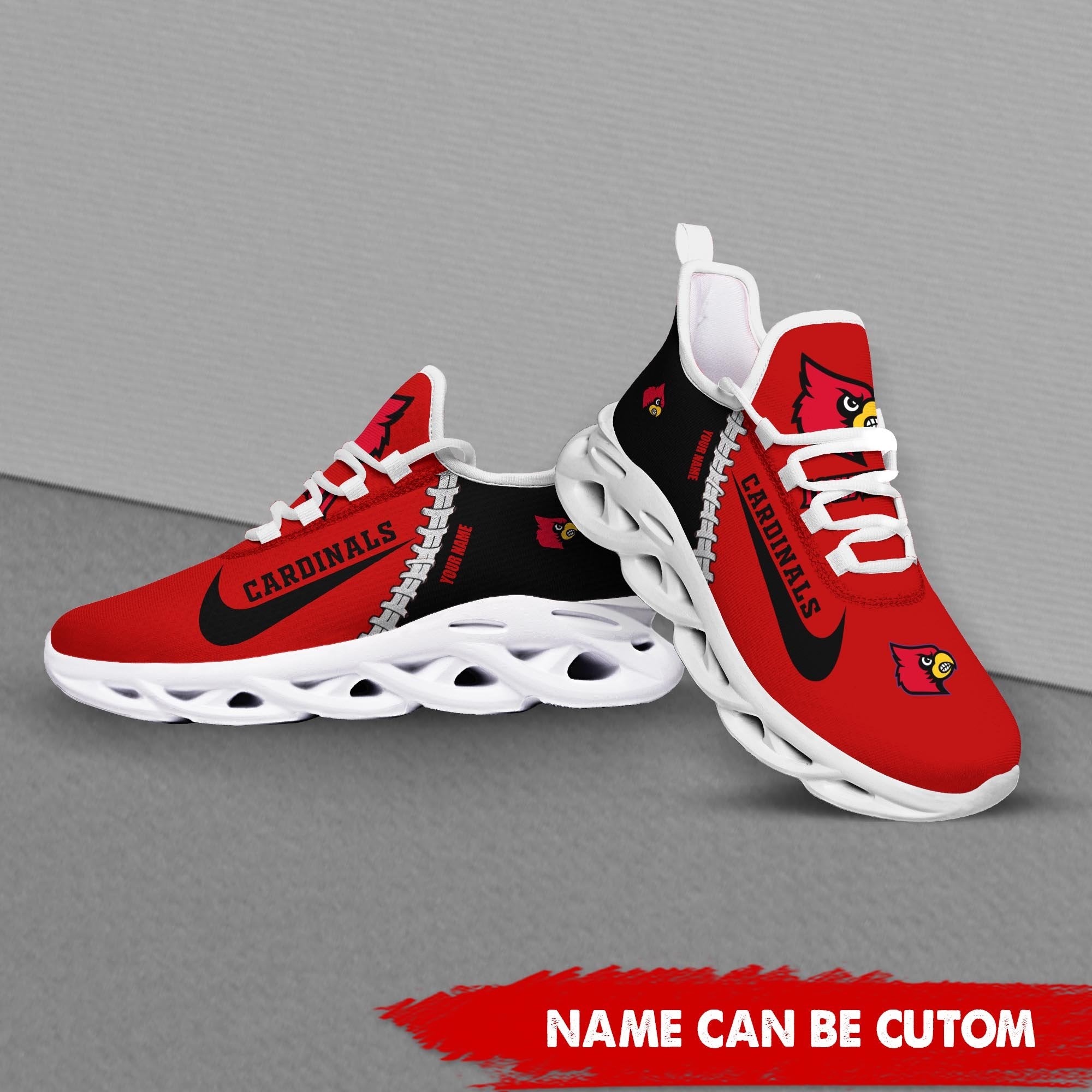 Ideafootwear Louisville Cardinals Max Soul Shoes Sneakers For Men And Women 1