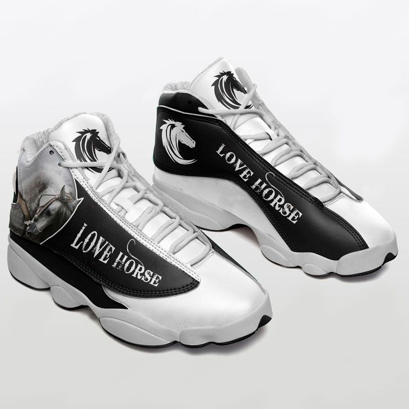 Ideafootwear Love Horse AJ13 Sneakers Shoes For Men And Women 1
