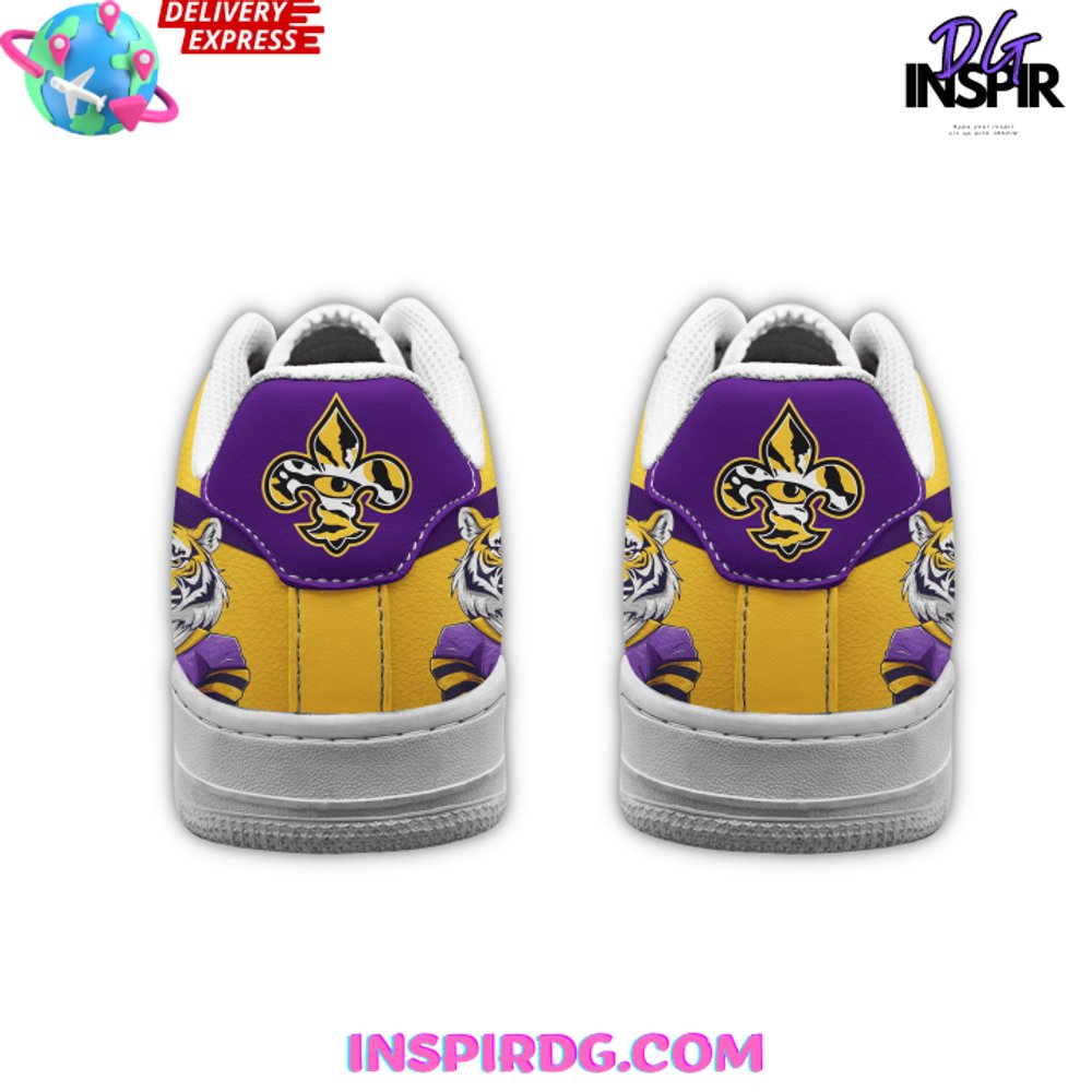 Ideafootwear LSU Tigers Air Low-Top Sneakers Shoes For Men And Women 6