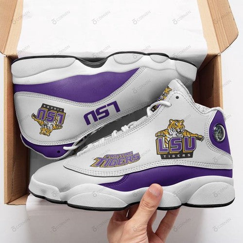 Ideafootwear LSU Tigers AJ13 Sneakers Shoes For Men And Women 8