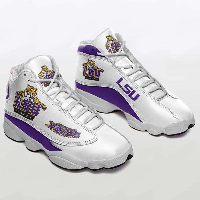 Ideafootwear LSU Tigers AJ13 Sneakers Shoes For Men And Women 6