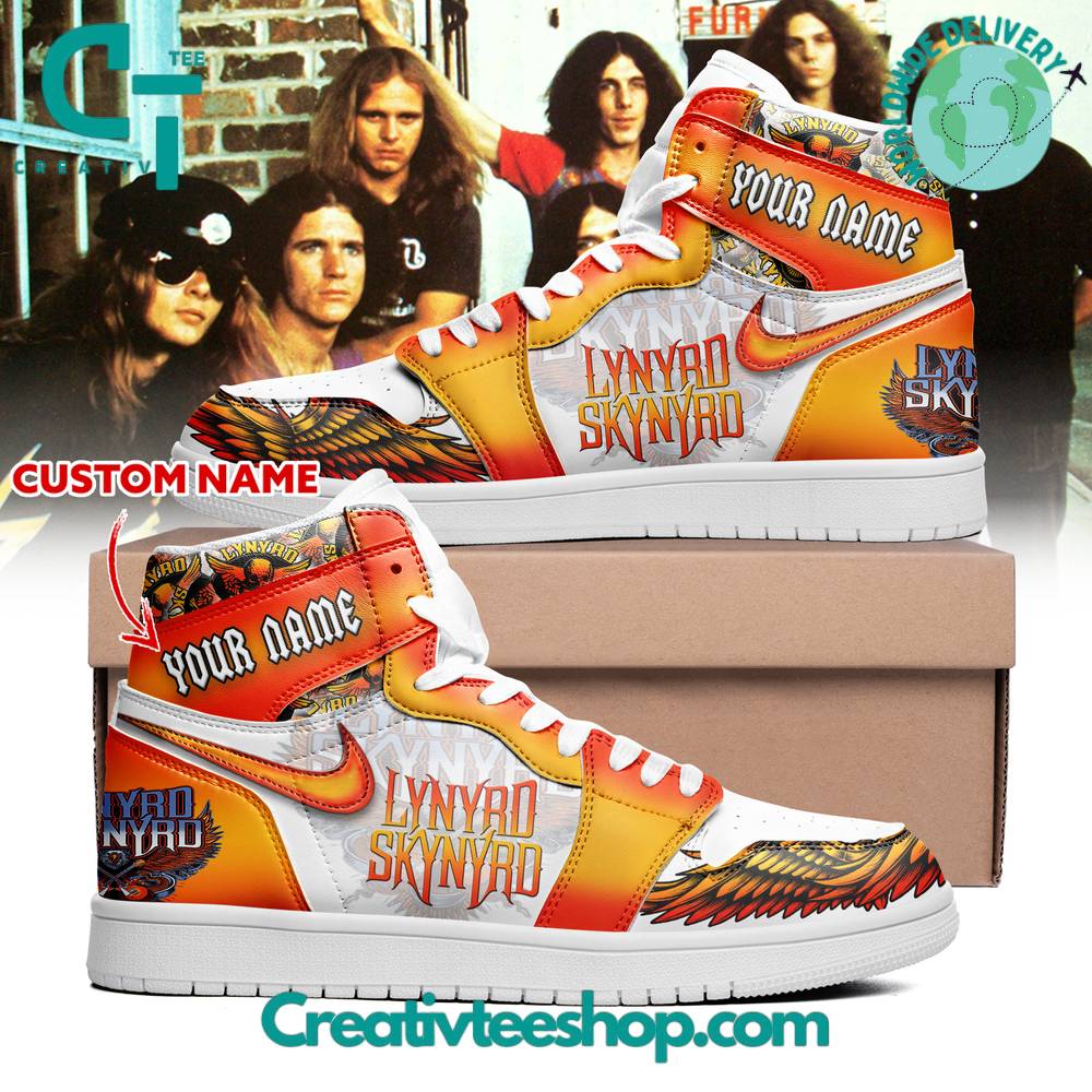 Ideafootwear Lynyrd Skynyrd AJ1 High Sneakers Shoes For Men And Women 2