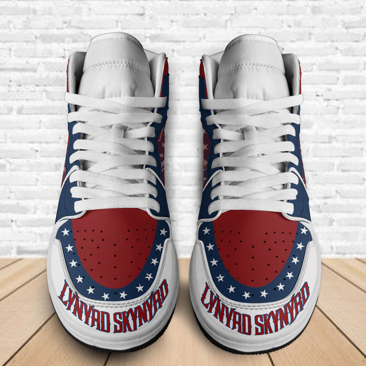 Ideafootwear Lynyrd Skynyrd AJ1 High Sneakers Shoes For Men And Women 9