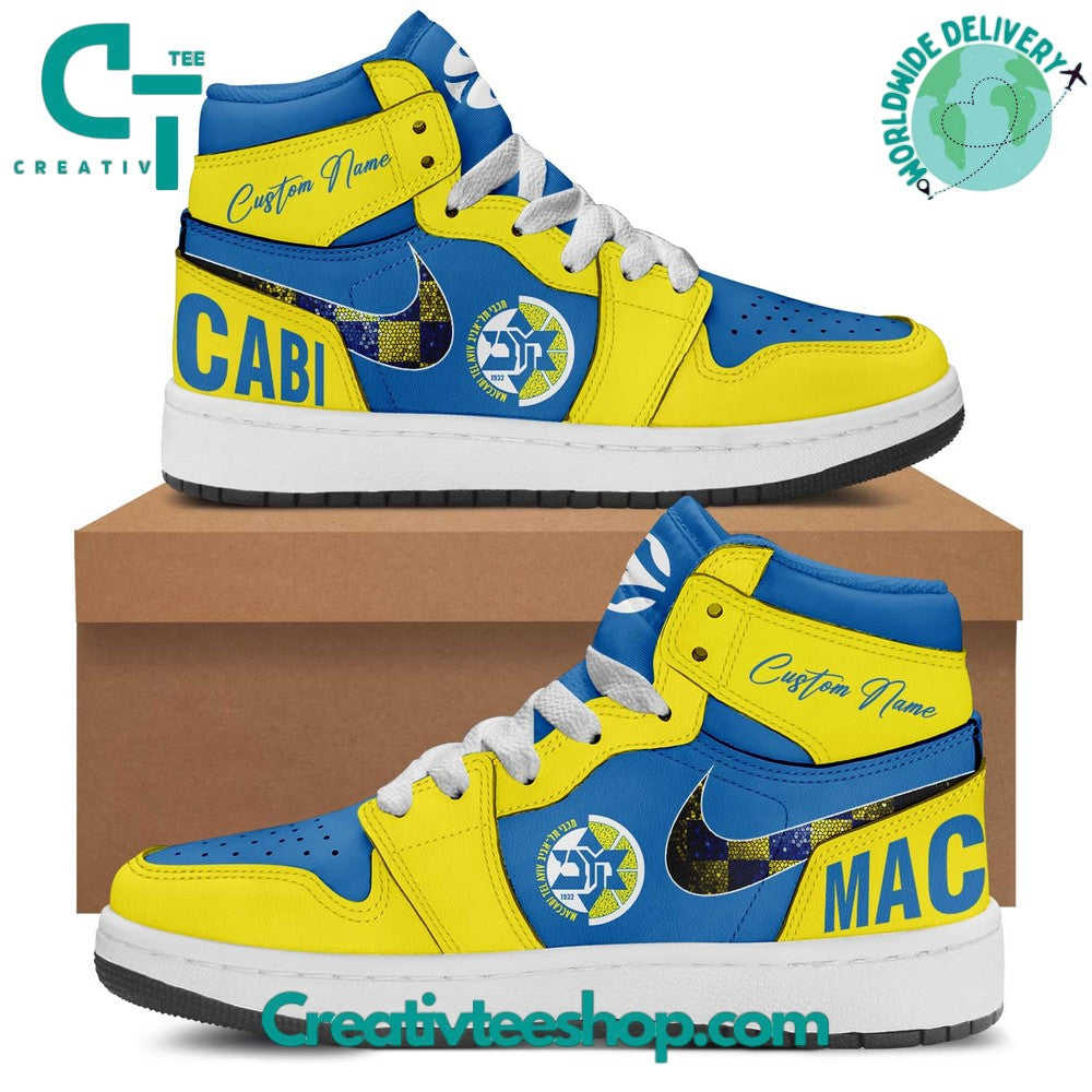 Ideafootwear Maccabi Tel Aviv Basketball AJ1 High Sneakers Shoes For Men And Women 1