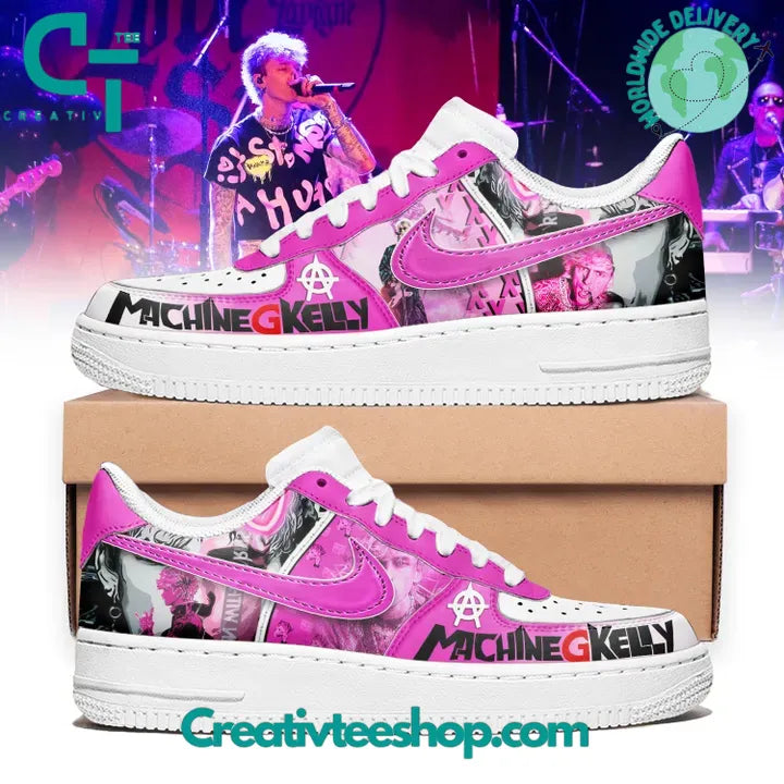 Ideafootwear Machine Gun Kelly Air Low-Top Sneakers Shoes For Men And Women 1