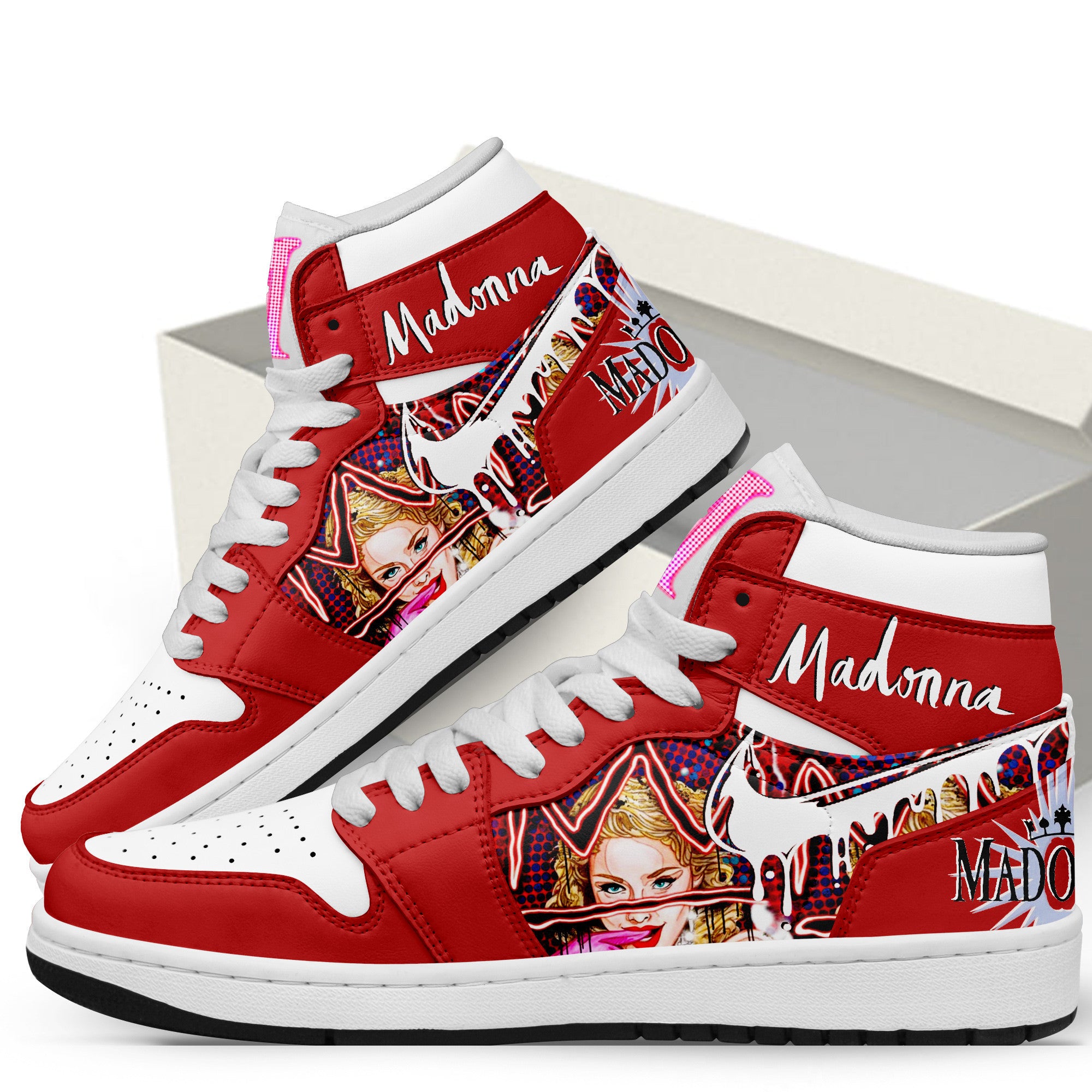 Ideafootwear Madonna AJ1 High Sneakers Shoes For Men And Women 4