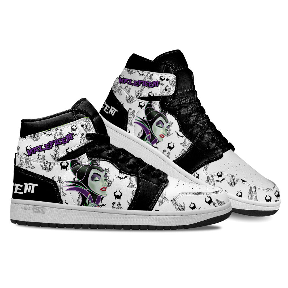 Ideafootwear Maleficent AJ1 High Sneakers Shoes For Men And Women 1