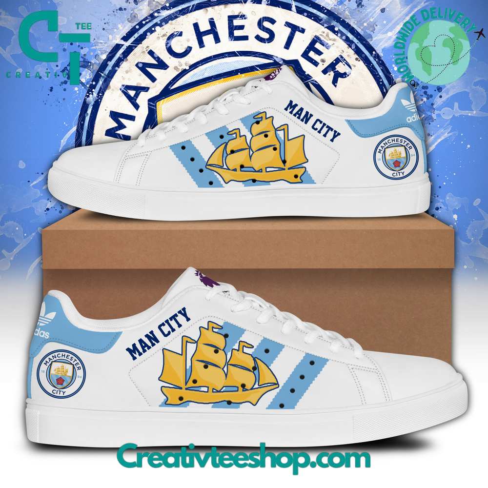 Ideafootwear Manchester City  Skate Stan Shoes Sneakes For Men And Women 1