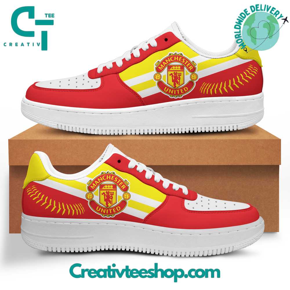 Ideafootwear Manchester United  Air Low-Top Sneakers Shoes For Men And Women 1