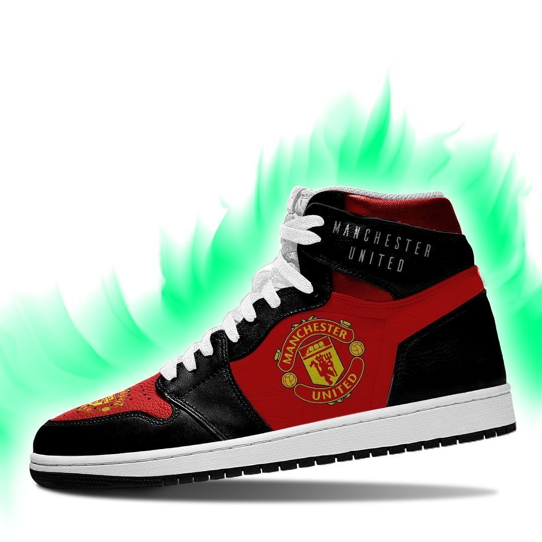 Ideafootwear Manchester United EPL AJ1 High Sneakers Shoes For Men And Women 1