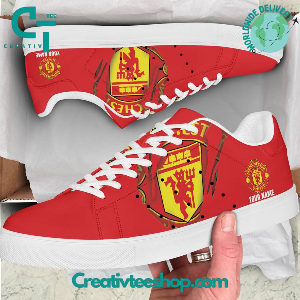 Ideafootwear Manchester United  Skate Stan Shoes Sneakes For Men And Women 1