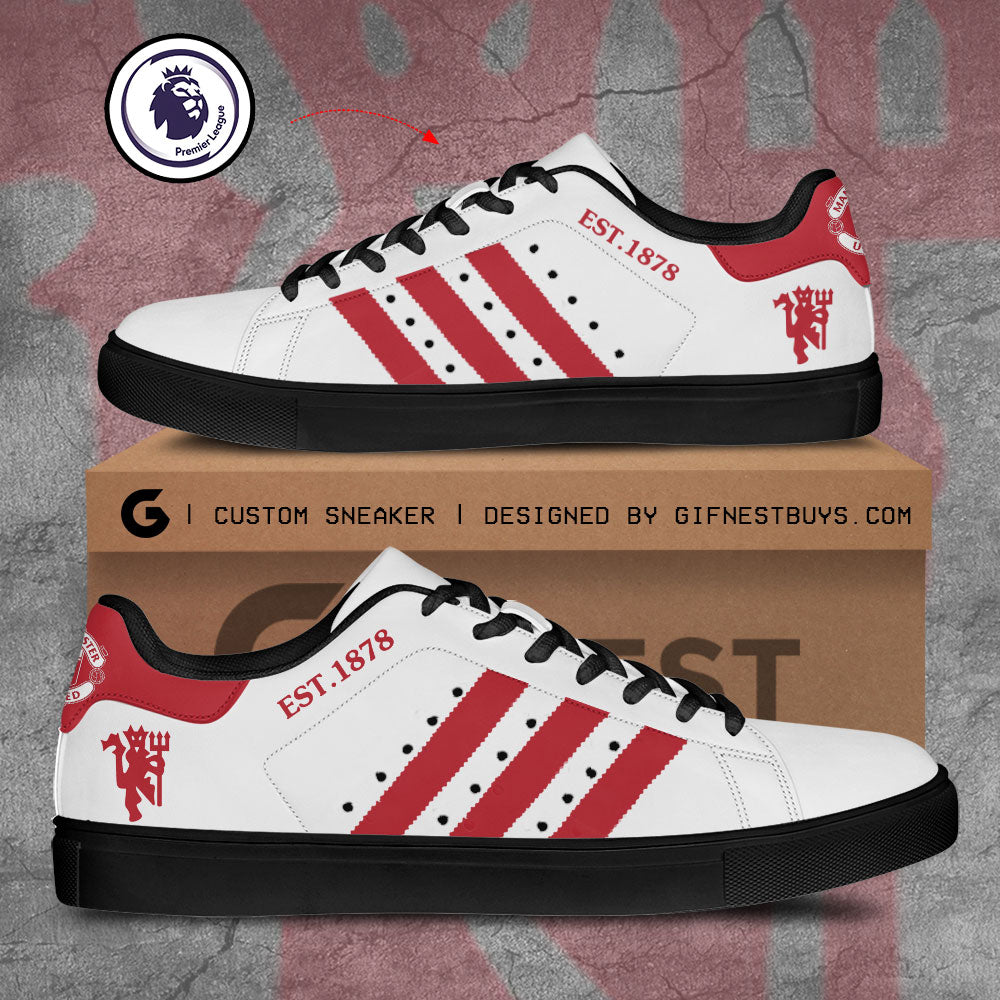 Ideafootwear Manchester United Skate Stan Shoes Sneakes For Men And Women 2