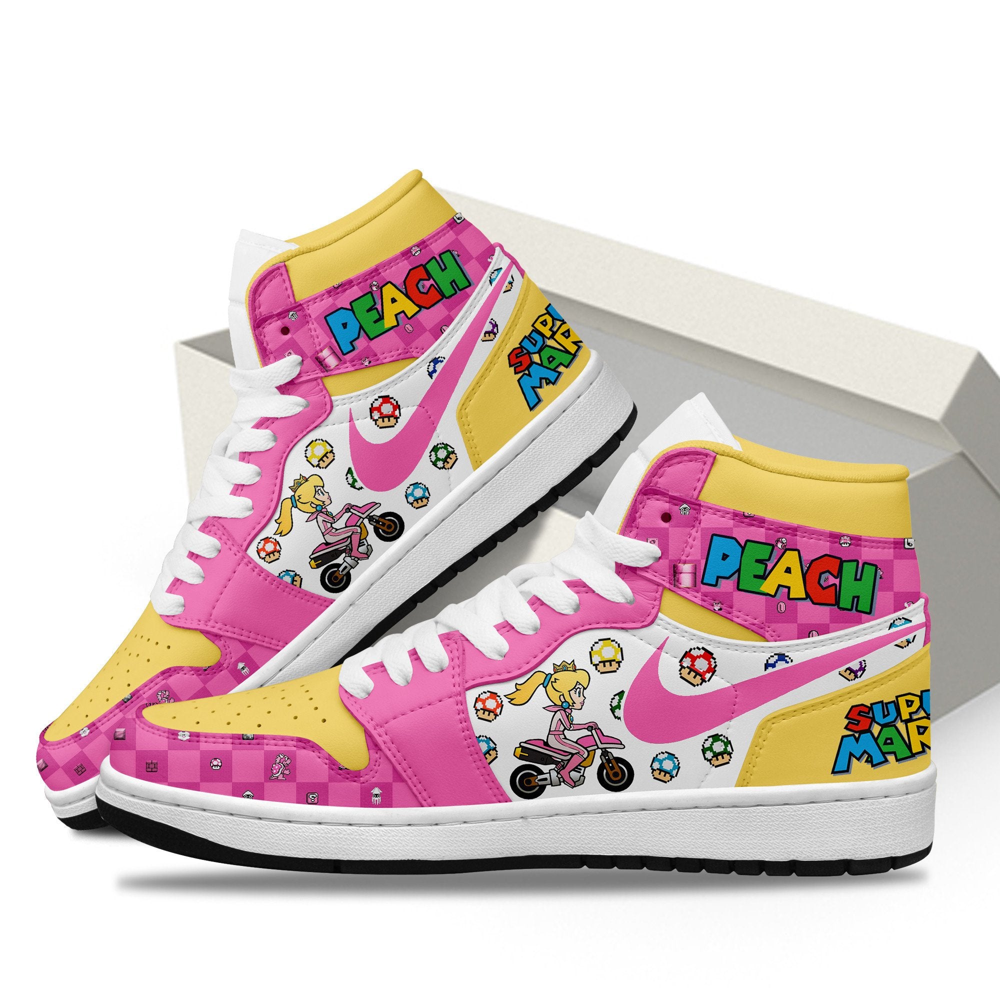 Ideafootwear Mario AJ1 High Sneakers Shoes For Men And Women 2