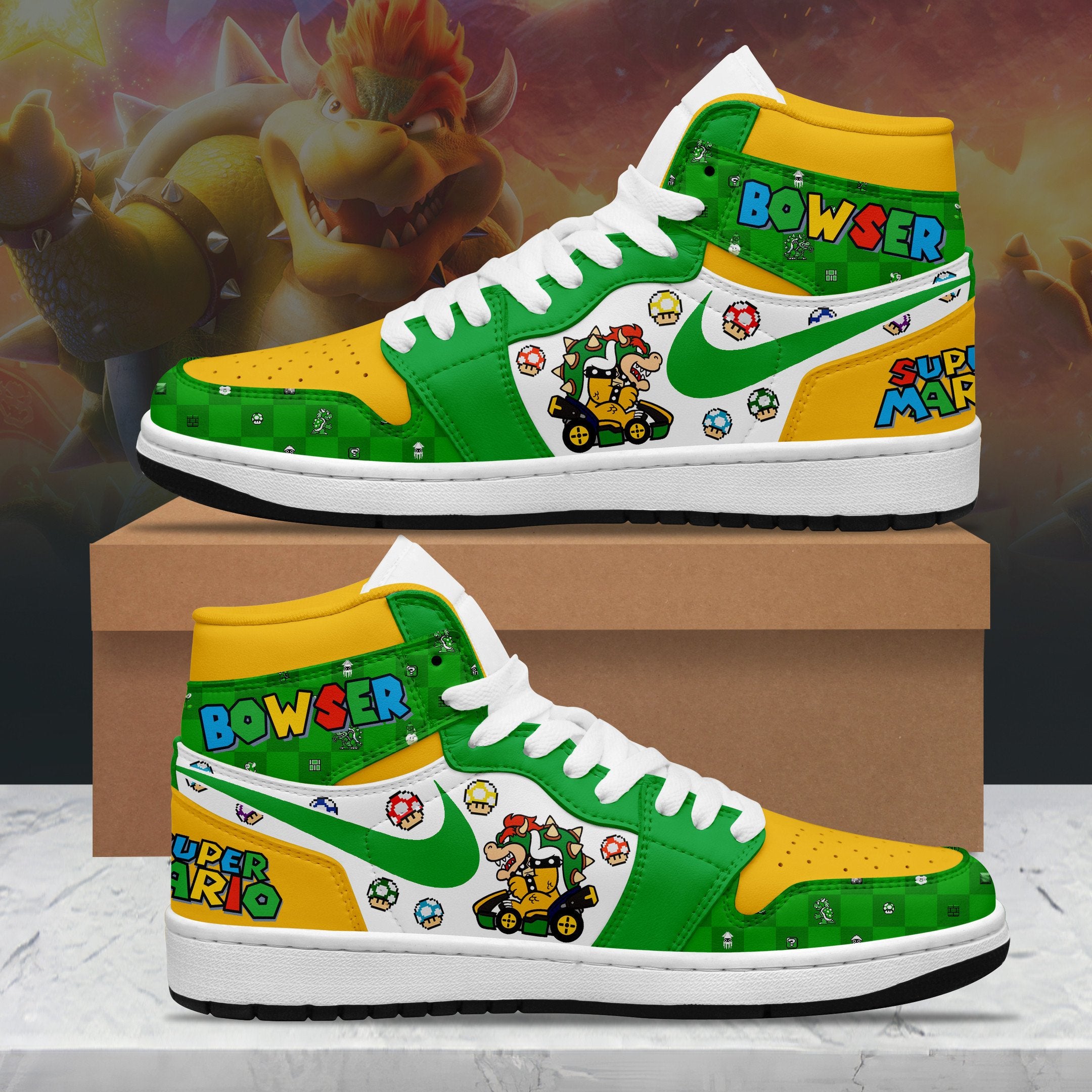 Ideafootwear Mario AJ1 High Sneakers Shoes For Men And Women 4