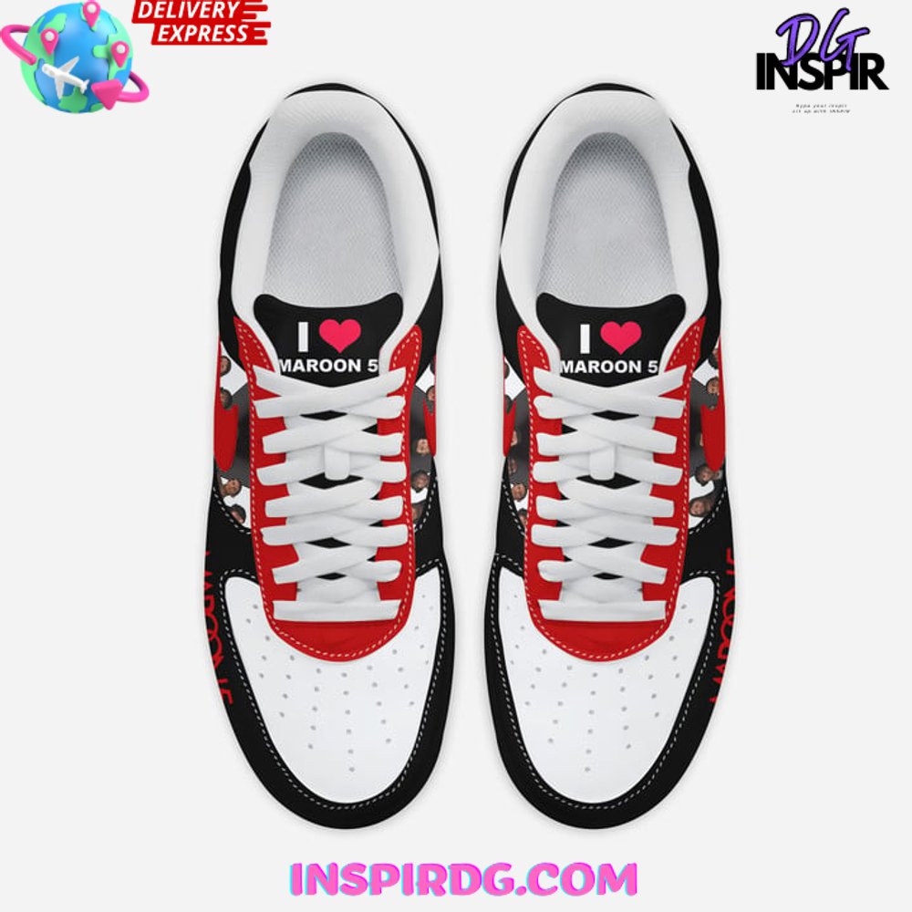 Ideafootwear Maroon 5 Las Vegas Residency Air Low-Top Sneakers Shoes For Men And Women 1