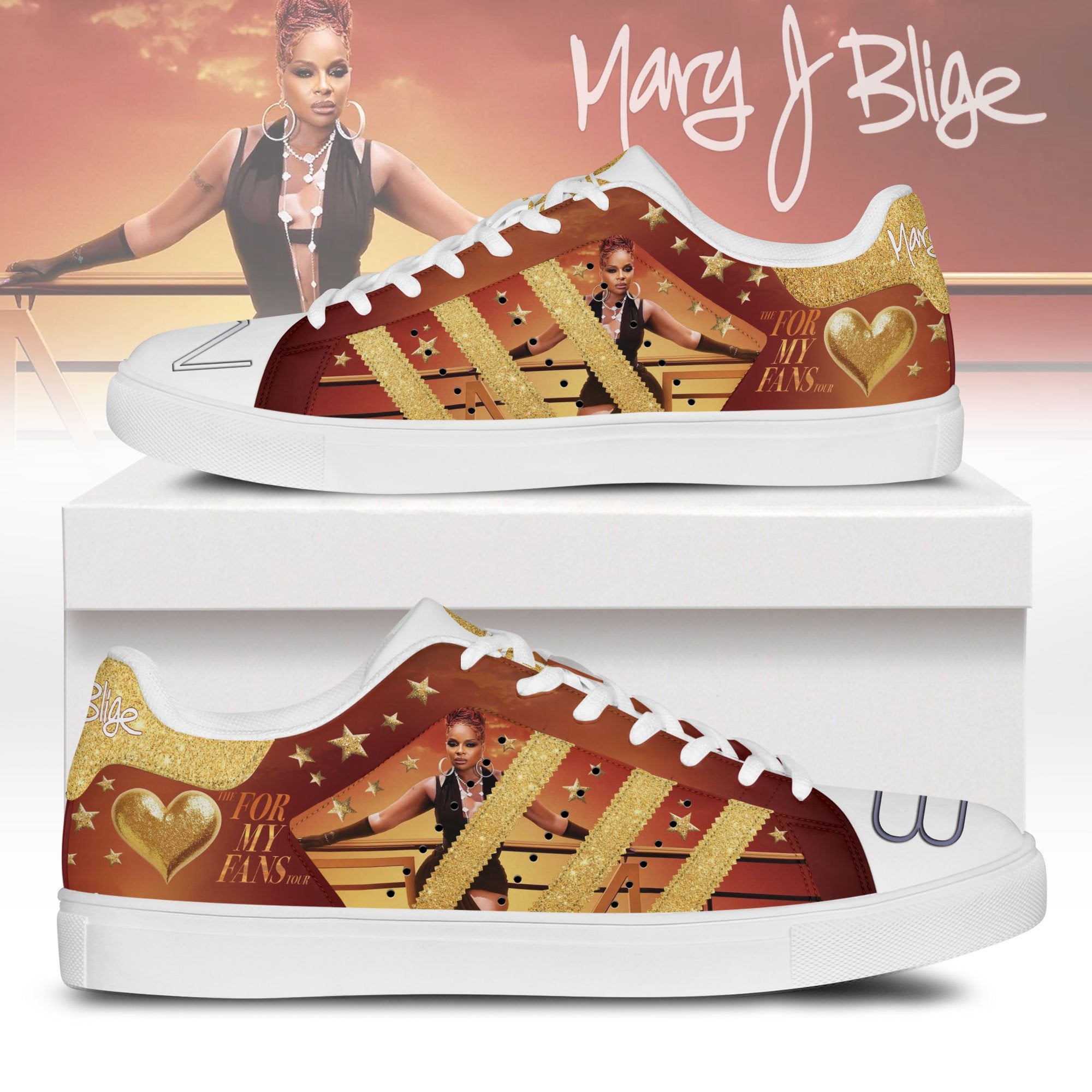 Ideafootwear Mary J. Blige Skate Stan Shoes Sneakes For Men And Women 1