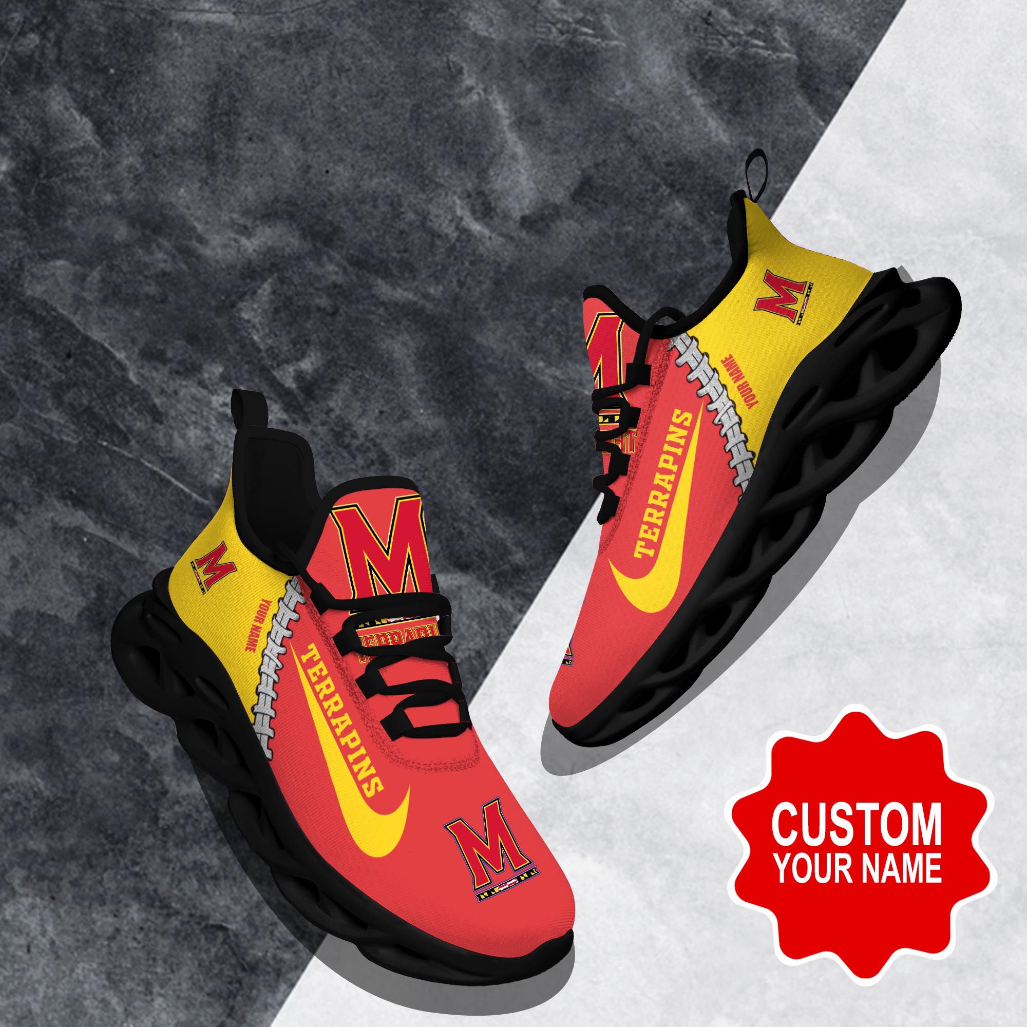 Ideafootwear Maryland Terrapins Max Soul Shoes Sneakers For Men And Women 1