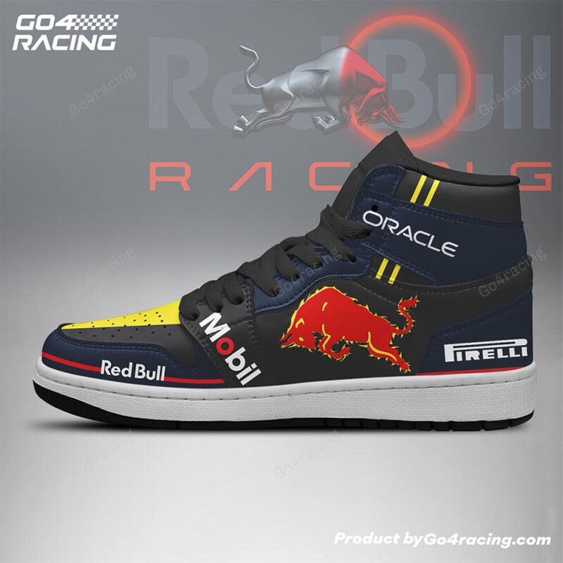 Ideafootwear Max Verstappen F1 AJ1 High Sneakers Shoes For Men And Women 1
