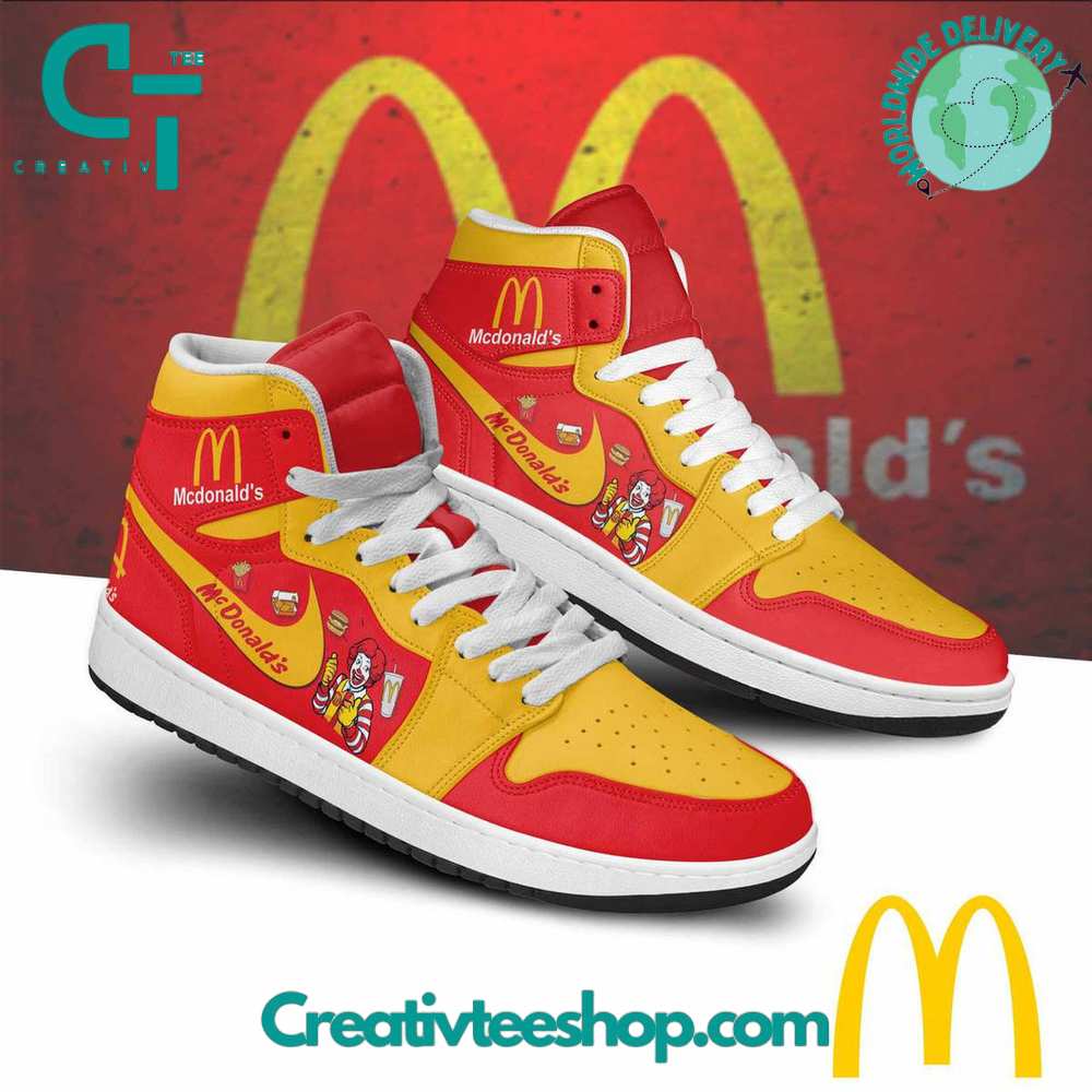Ideafootwear Mc Donald AJ1 High Sneakers Shoes For Men And Women 1