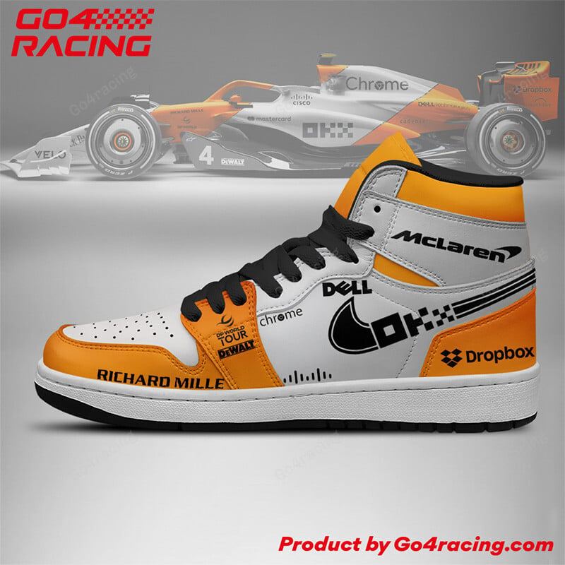 Ideafootwear Mclaren Racing Formula AJ1 High Sneakers Shoes For Men And Women 1