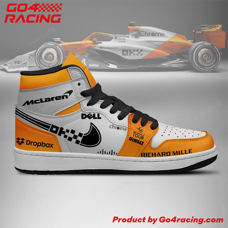 Ideafootwear Mclaren Racing Formula AJ1 High Sneakers Shoes For Men And Women 1