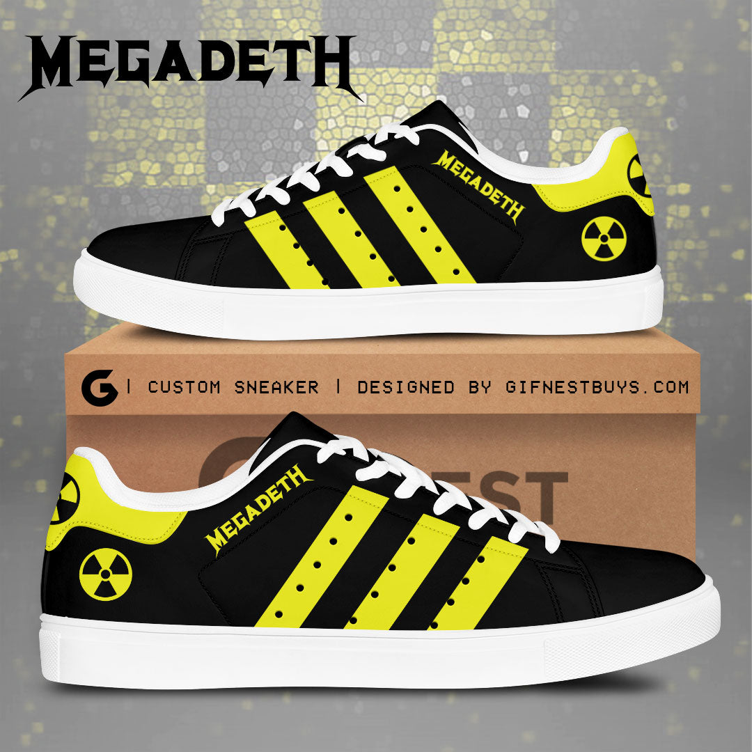 Ideafootwear Megadeth Band Skate Stan Shoes Sneakes For Men And Women 1
