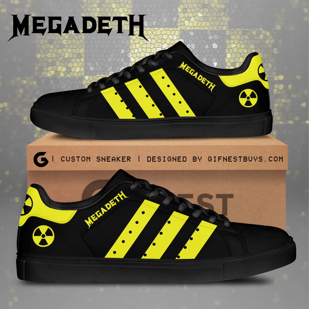 Ideafootwear Megadeth Band Skate Stan Shoes Sneakes For Men And Women 1
