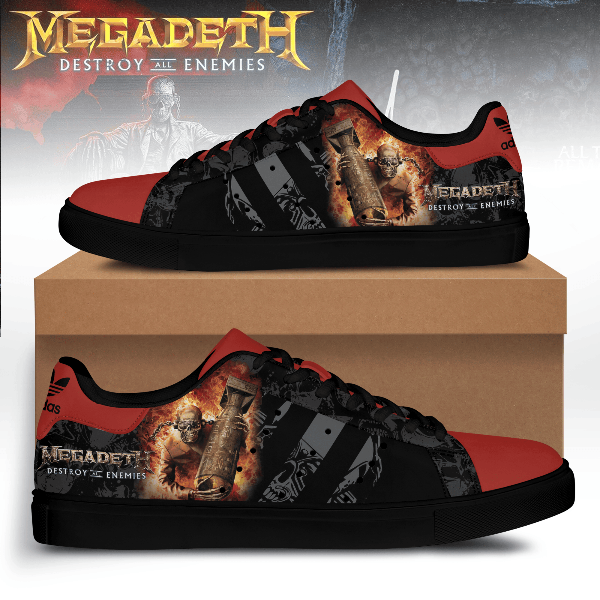 Ideafootwear Megadeth Skate Stan Shoes Sneakes For Men And Women  1